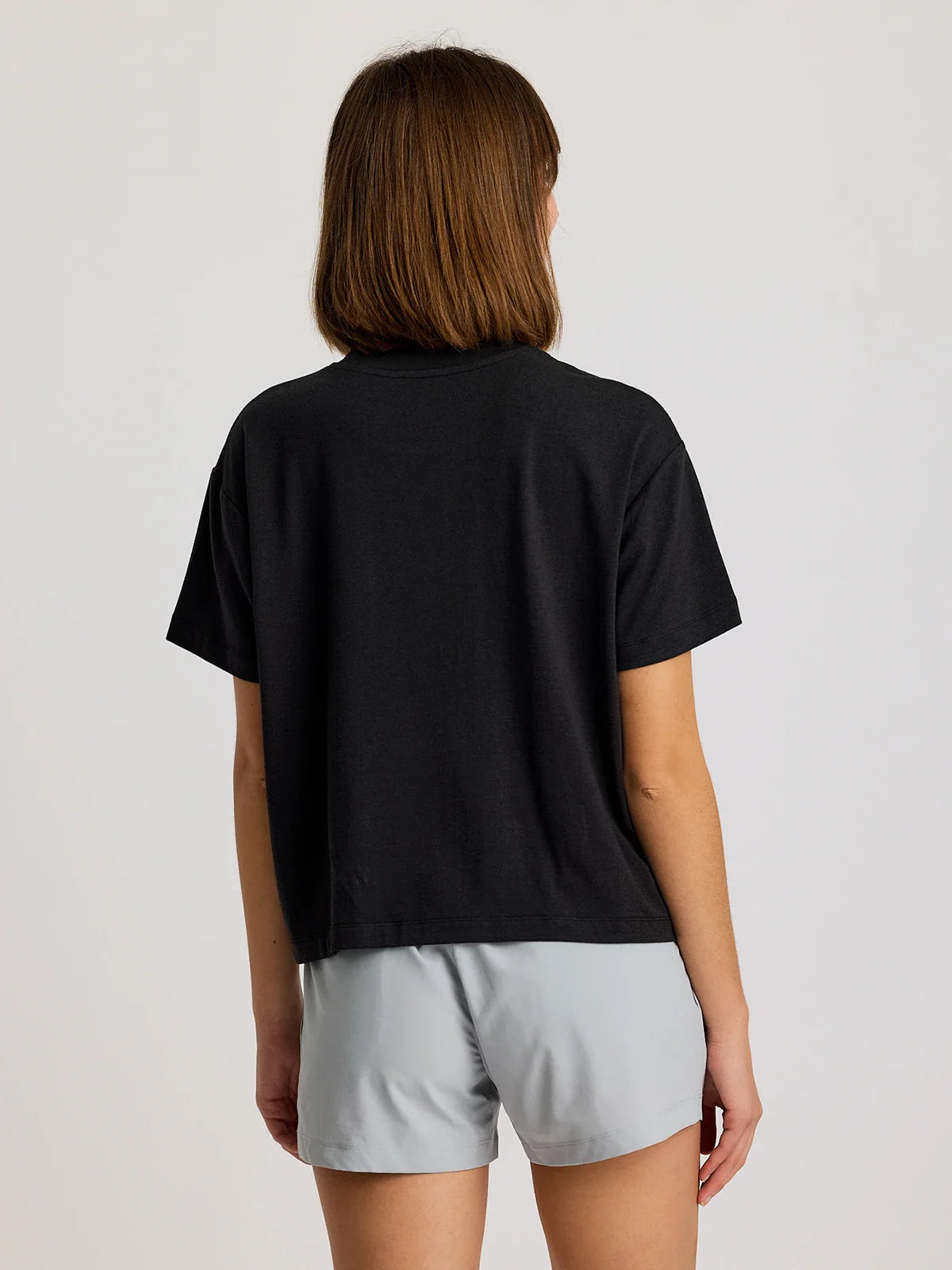 Women's Bamboo Current Boxy Tee - Black