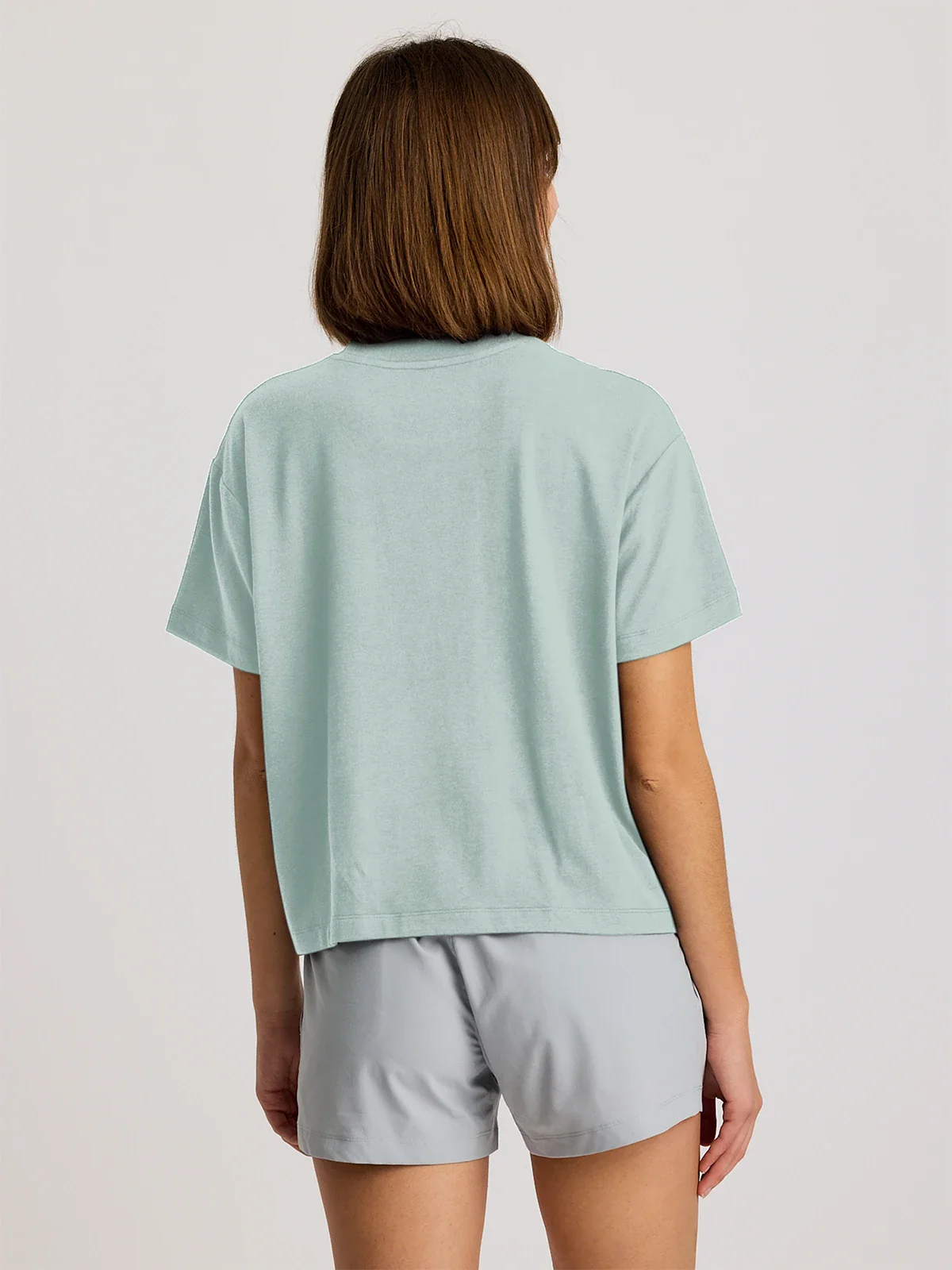 Women's Bamboo Current Boxy Tee - Ocean Mist
