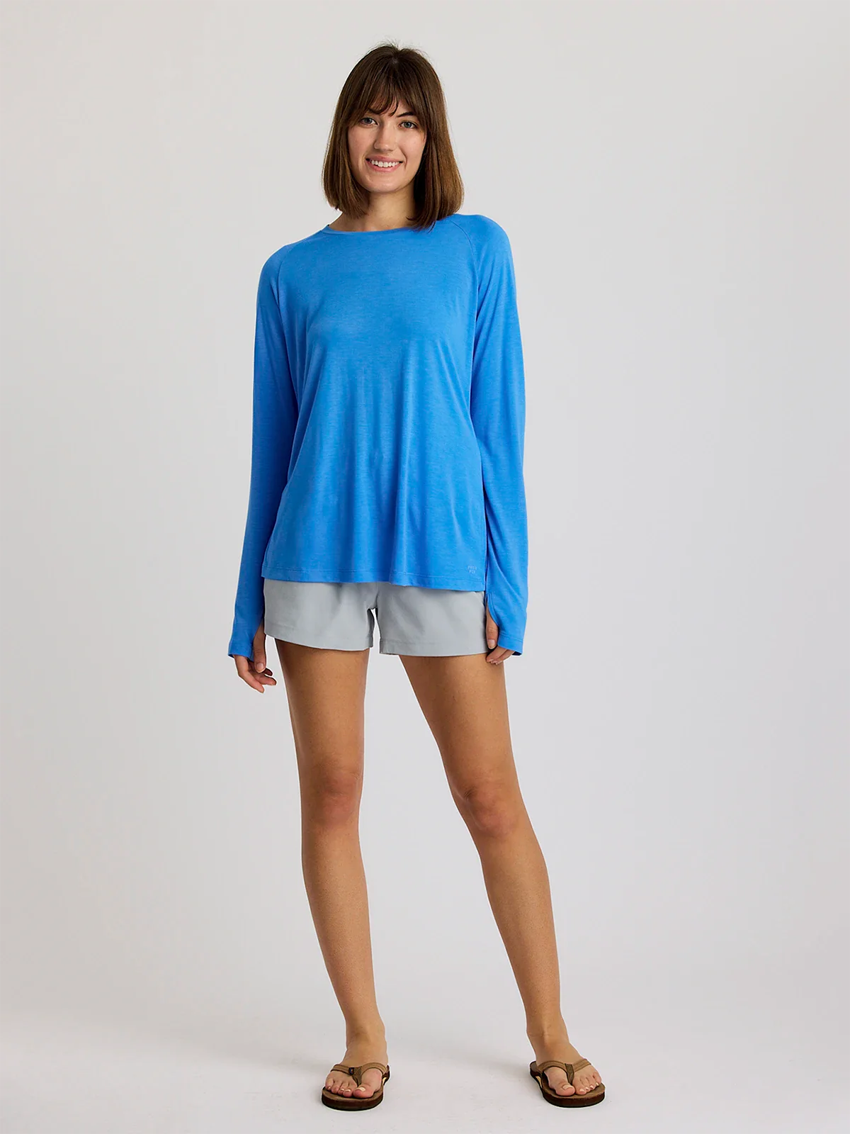Women's Bamboo Lightweight Long Sleeve II - Surf Blue