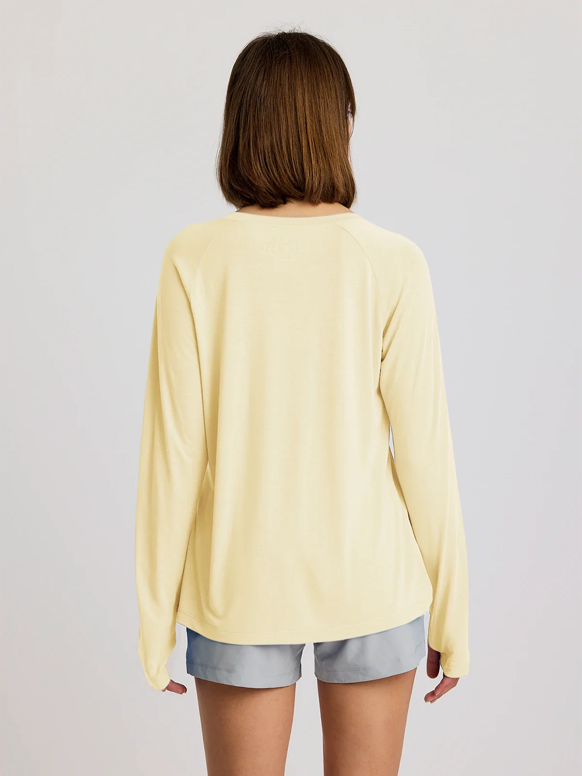 Women's Bamboo Lightweight Long Sleeve II - Washed Citrus
