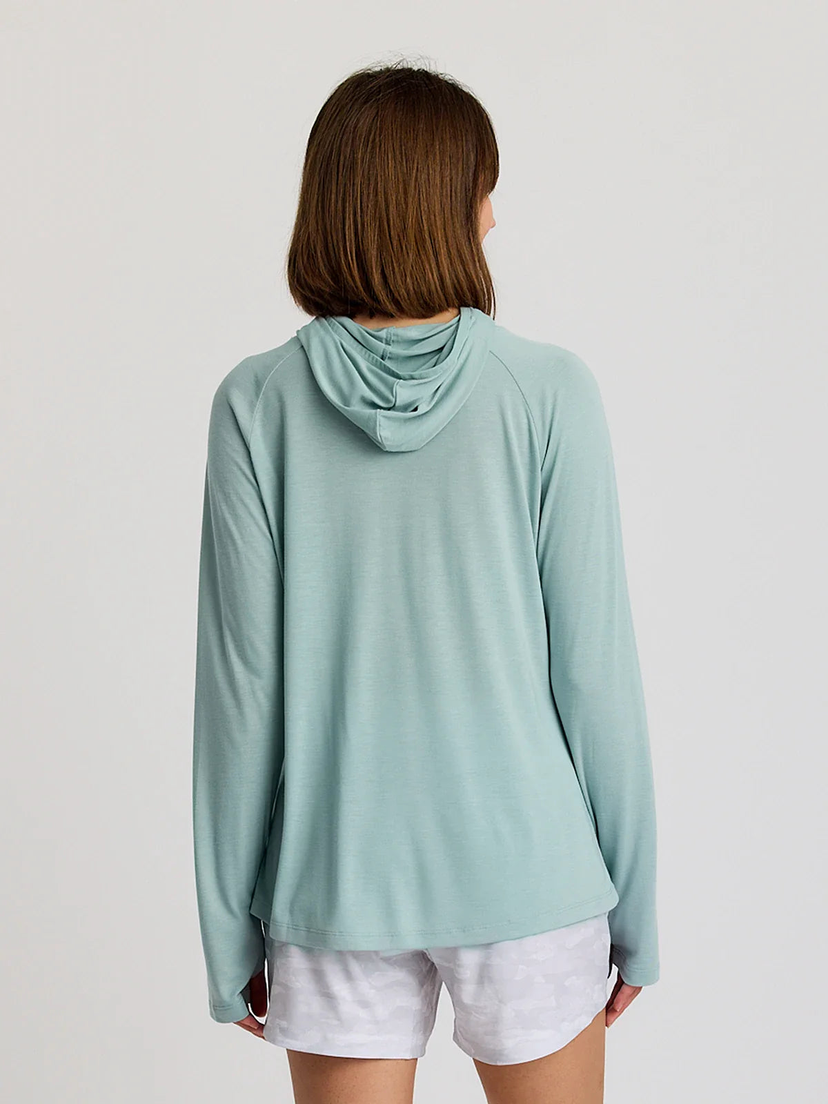 Women's Bamboo Lightweight Hoodie II - Ocean Mist