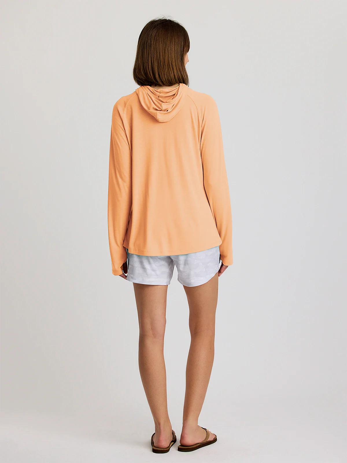 Women's Bamboo Lightweight Hoodie II - Tropic Orange
