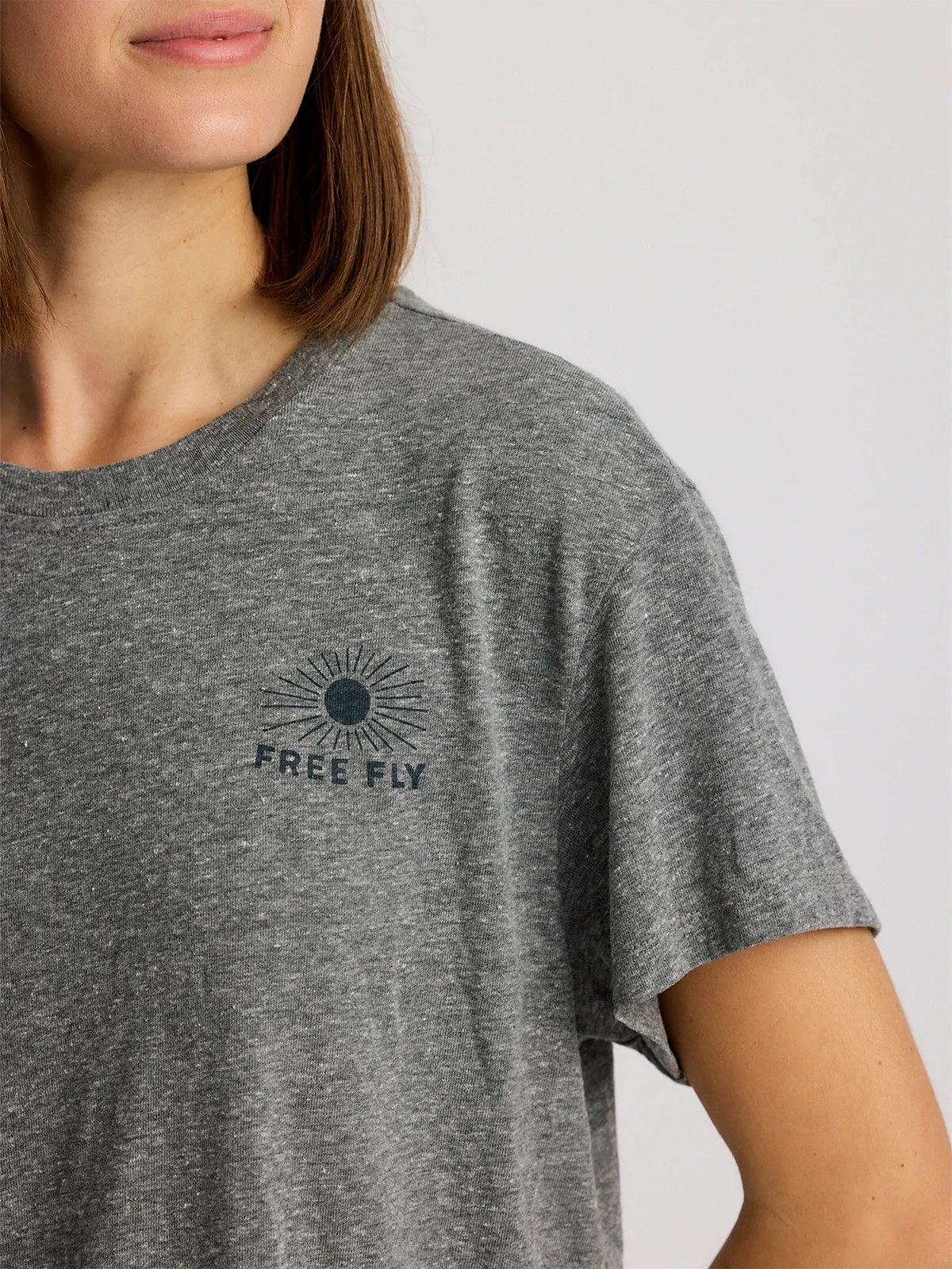 Women's Slow & Steady Meadow Tee - Heather Aspen Grey