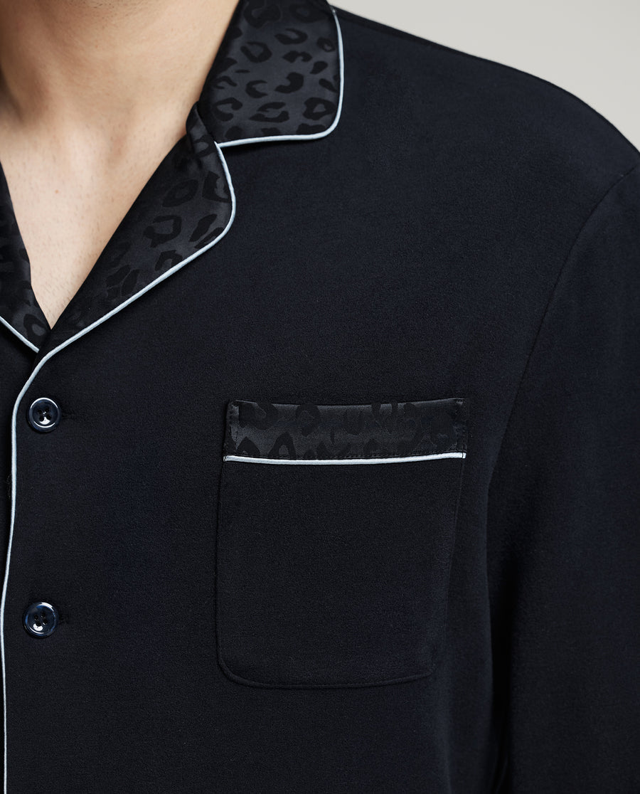 Aimer Men Skin-friendly Pajama Top