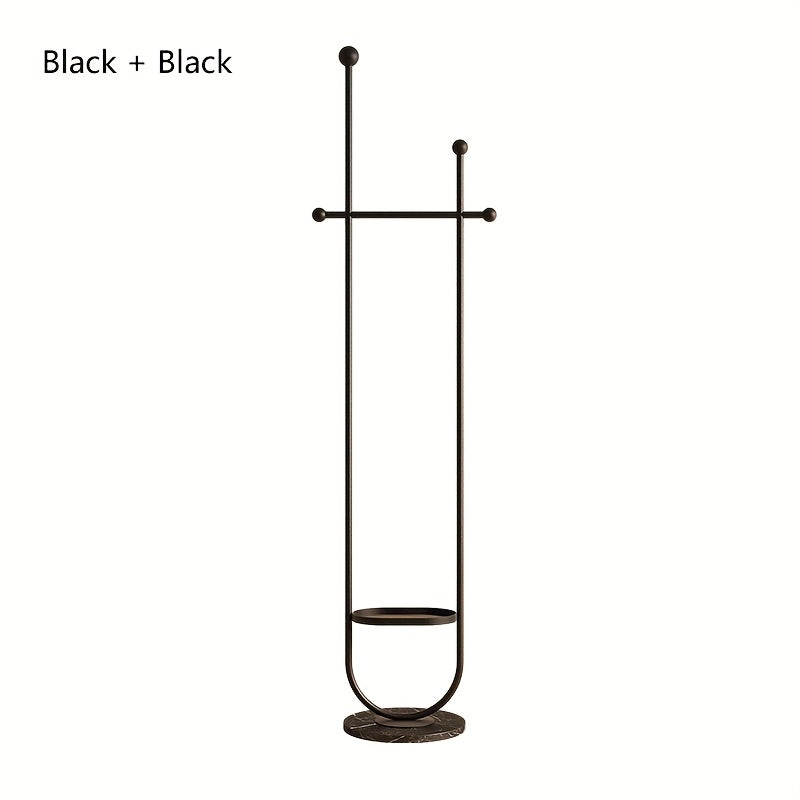 Elegant Metal Coat Rack with Shelf-P14I