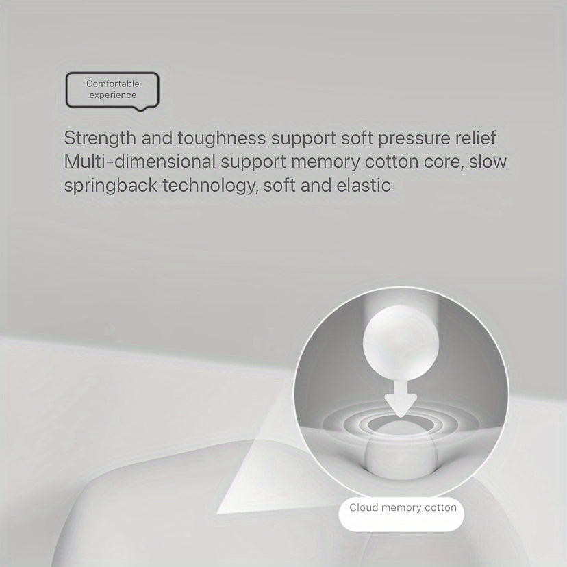 Ergonomic Memory Foam Lumbar Support Cushion for Car & Office TJR9W1L