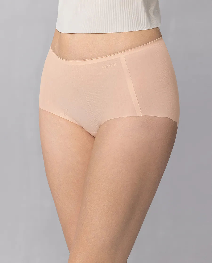 Aimer 3 Packs Seamless Mid-rise Boyshorts