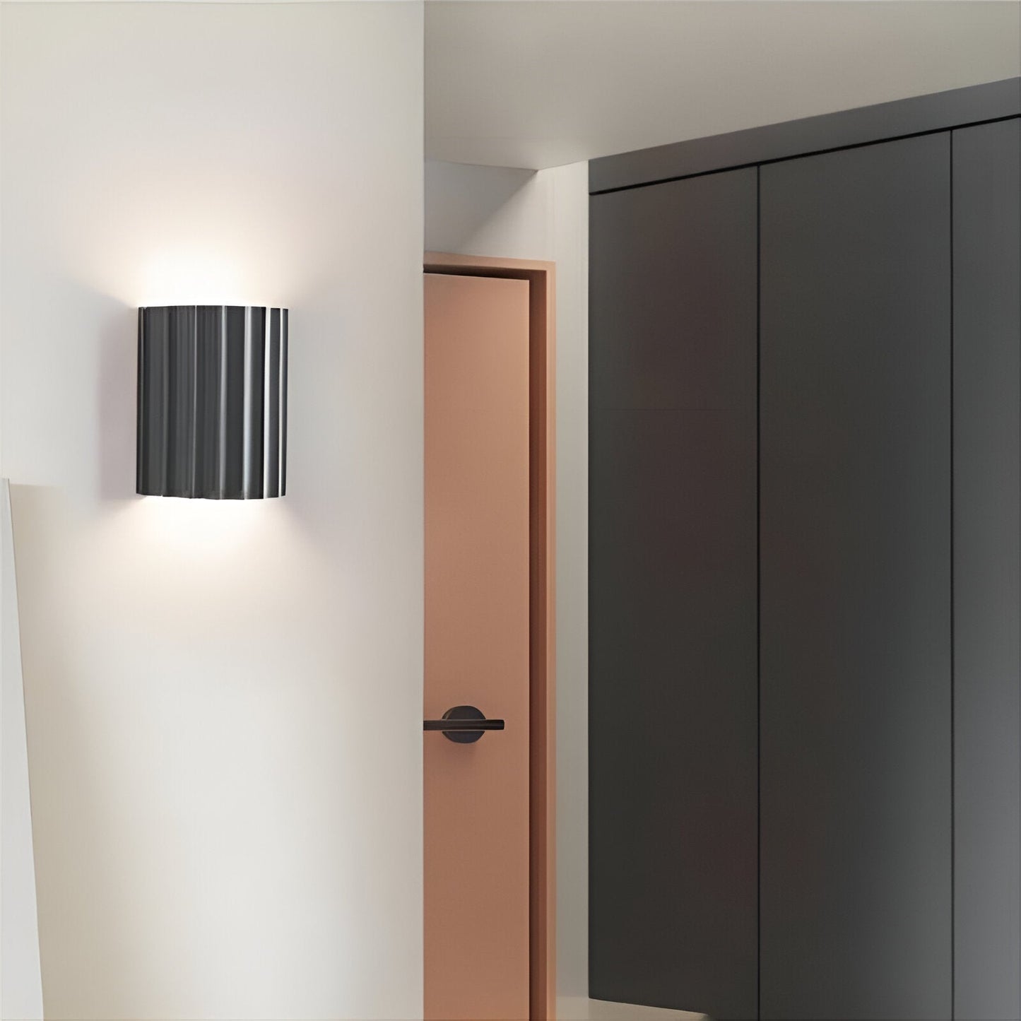 Nordic Resin Plaster Shade Wall Light With Up And Down Glow