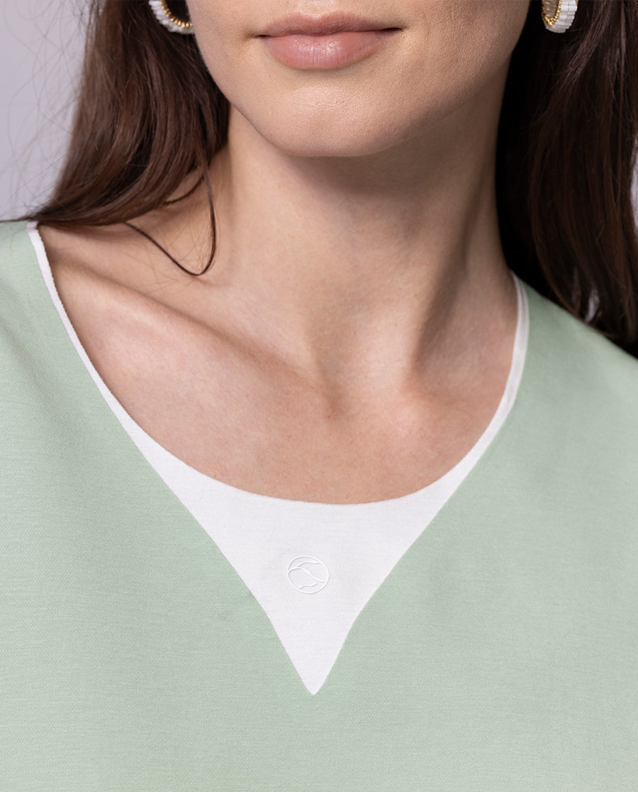 Aimer Short-sleeve Algae Sleepwear Set