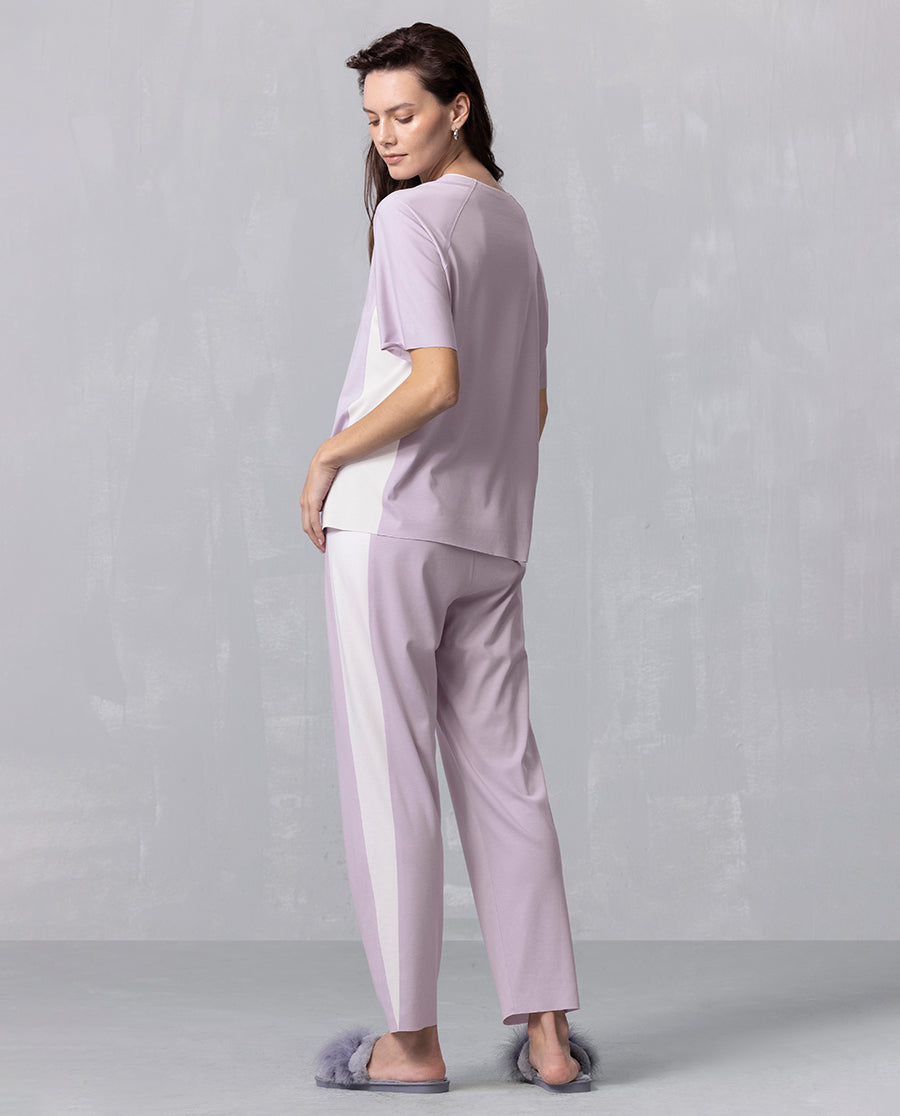 Aimer Short-sleeve Algae Sleepwear Set
