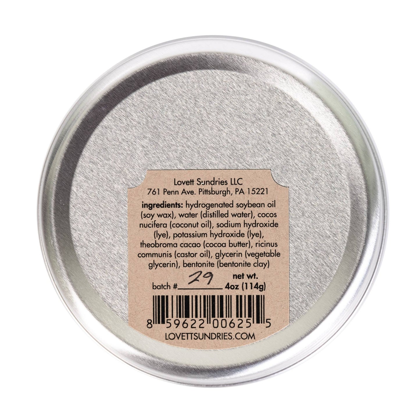Lovett Sundries - Shaving Puck: Regular / Unscented