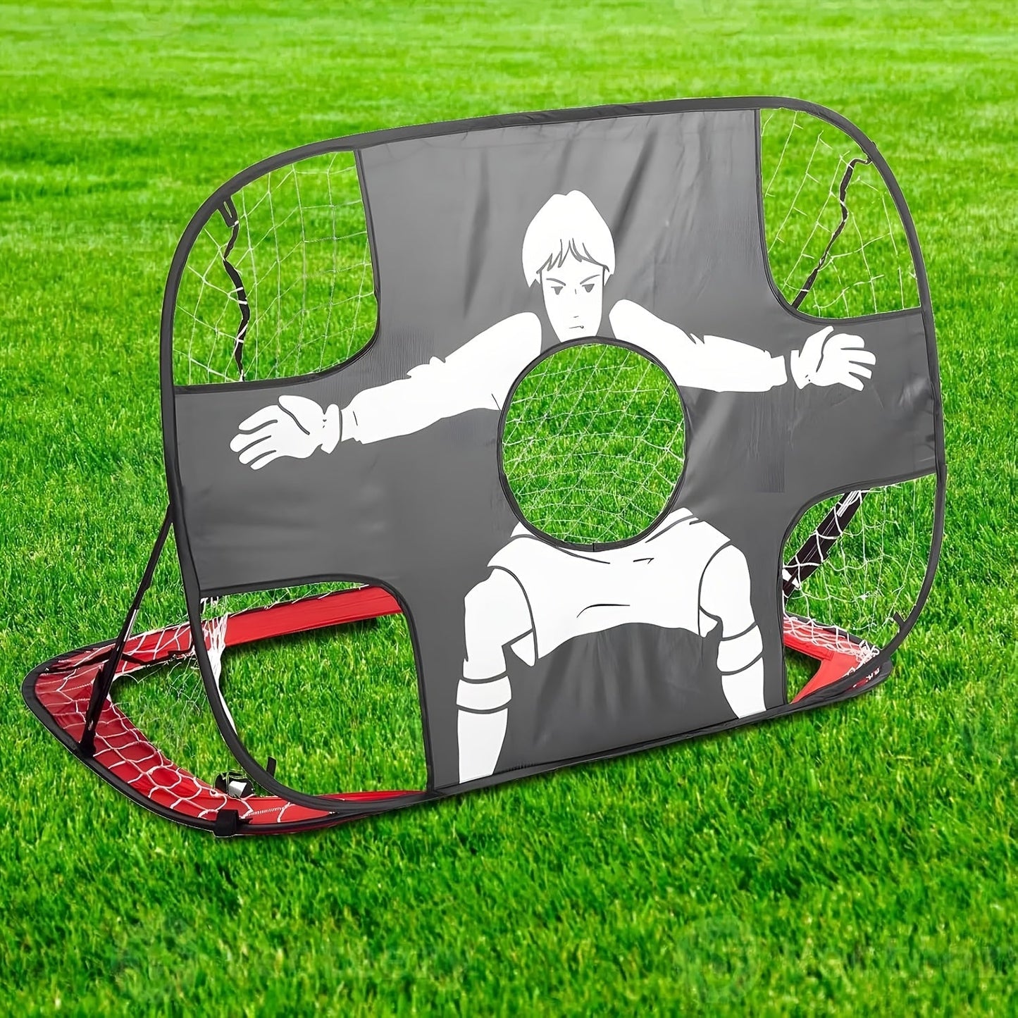 Portable 2-in-1 Folding Soccer Goal for Training & Matches TJR7B5D