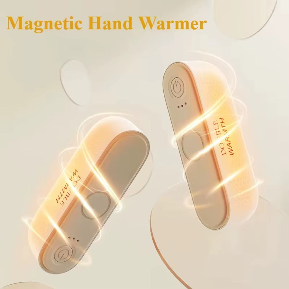 2-in-1 Portable Hand Heater with Strong Magnetic Design
