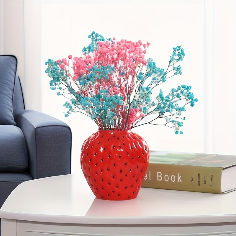 Handmade Nordic Style Elegant Raspberry Resin Vase - SIC9