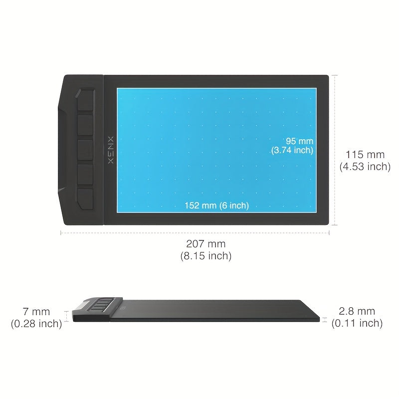XENX Drawing Tablet 8192 Pressure Levels 5080 LPI - XJS0