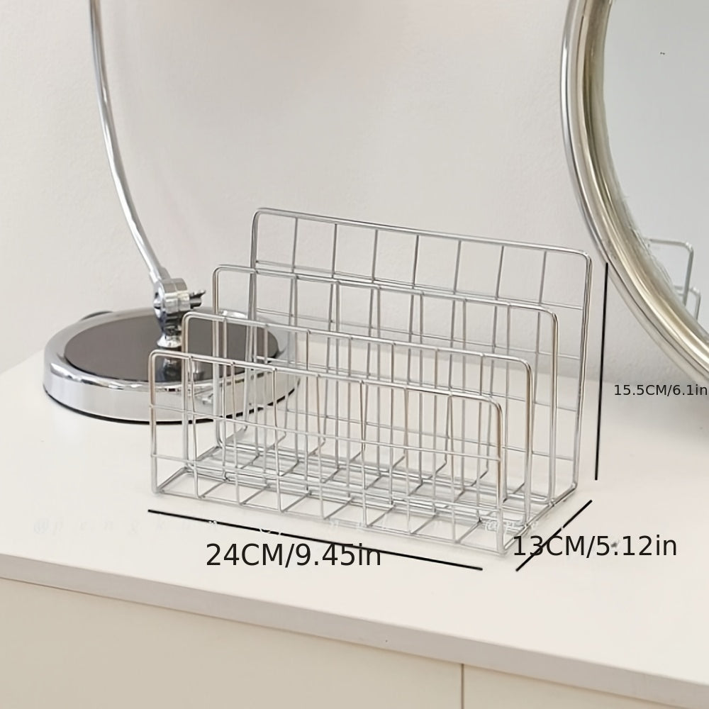 Polished Iron Bookshelf Organizer - DNJ2