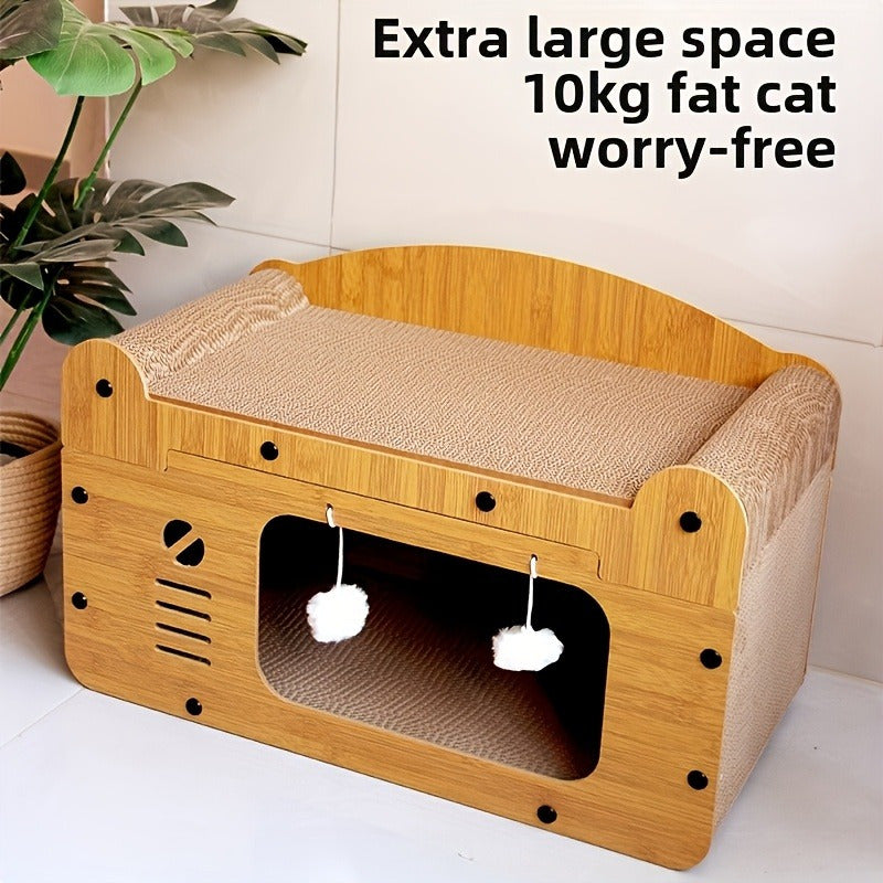 Luxury Cat Scratcher Apartment- HMT24CC