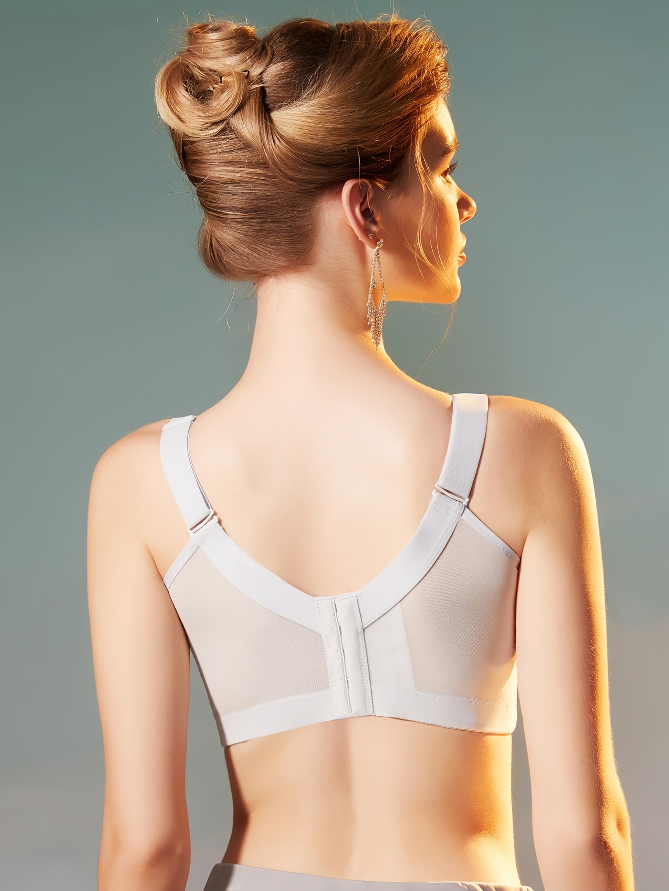 Elegant Lace Full Cup Wireless Everyday Bra TJR8M5D