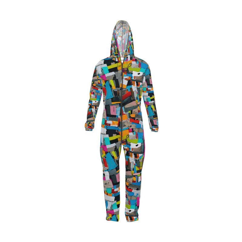 AOP Hazmat Suit Costume for Bold Festival and Event Dressers — All-Over Print Statement Costume, Rave Halloween Statement Suit
