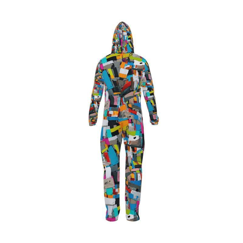 AOP Hazmat Suit Costume for Bold Festival and Event Dressers — All-Over Print Statement Costume, Rave Halloween Statement Suit
