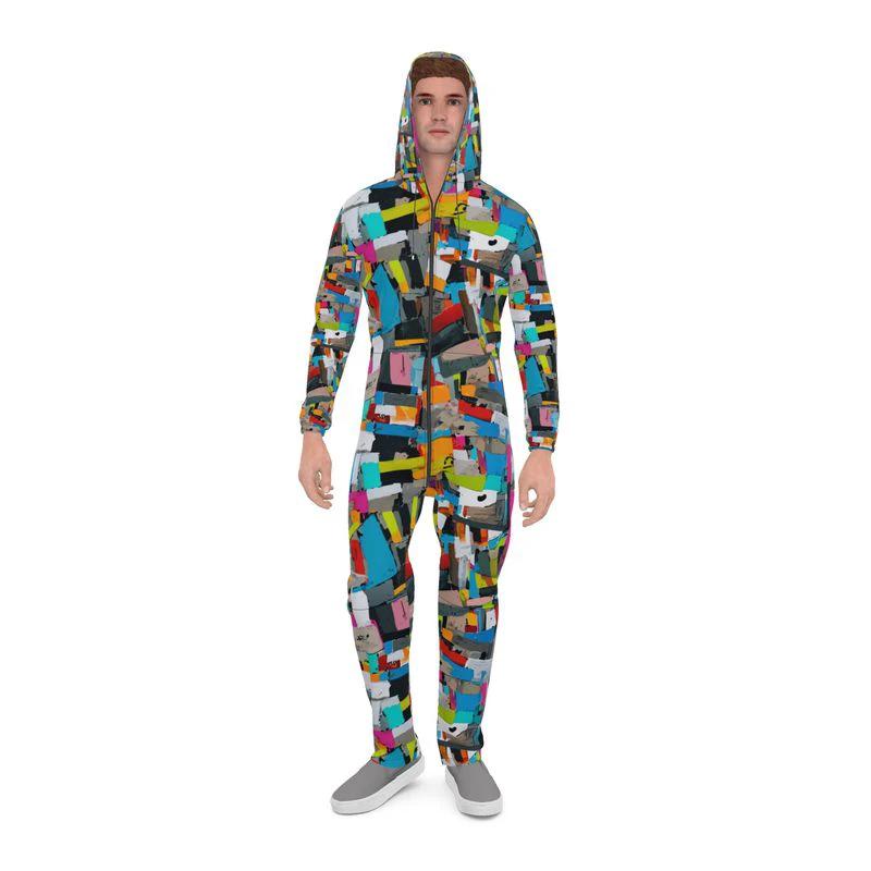 AOP Hazmat Suit Costume for Bold Festival and Event Dressers — All-Over Print Statement Costume, Rave Halloween Statement Suit