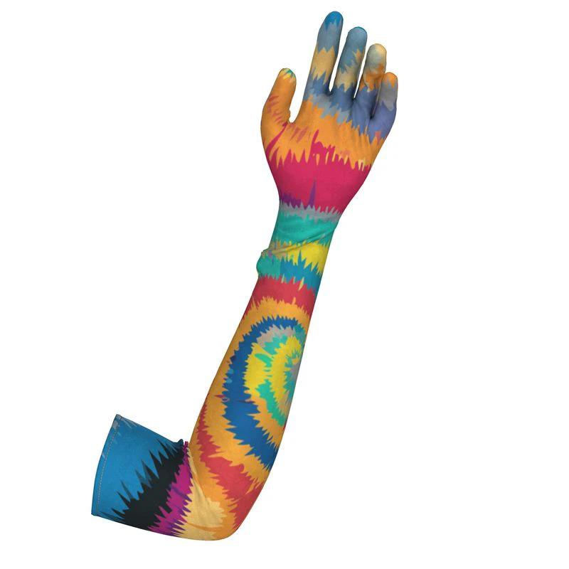 Contessa AOP Over-Elbow Long Gloves | Crushed Velour