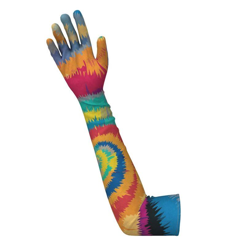 Contessa AOP Over-Elbow Long Gloves | Crushed Velour