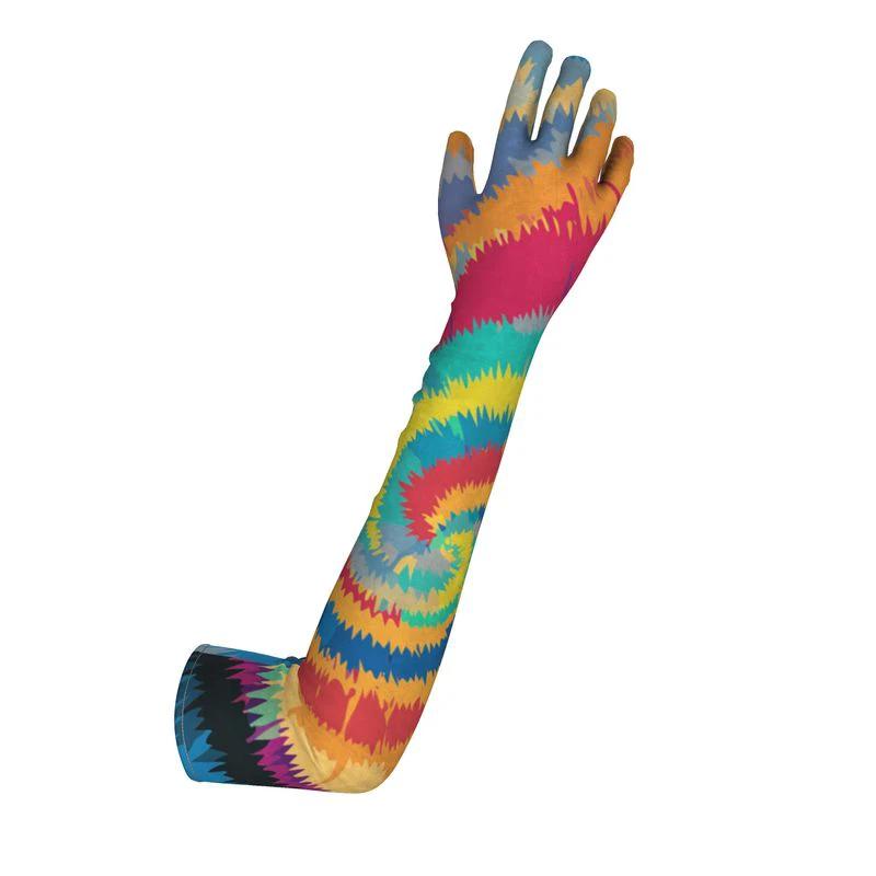 Contessa AOP Over-Elbow Long Gloves | Crushed Velour