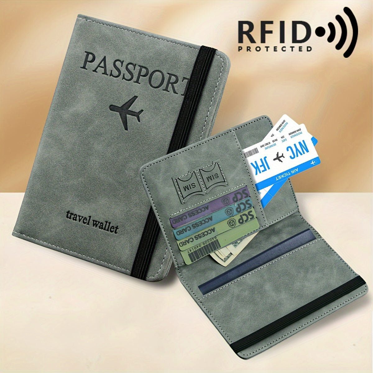 RFID Passport Wallet- HMT24PS