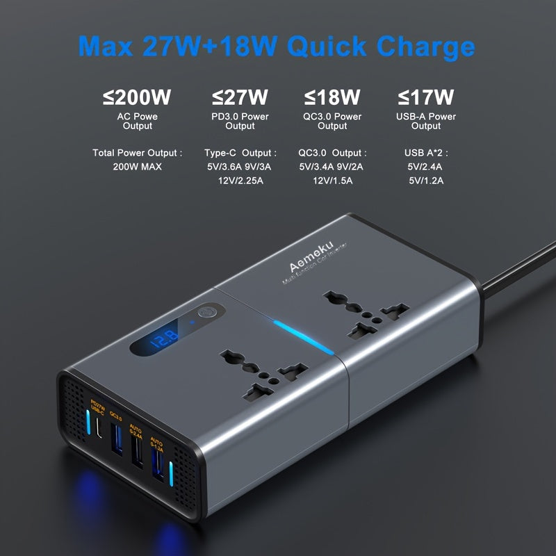 200W Car Inverter- HMT15CI