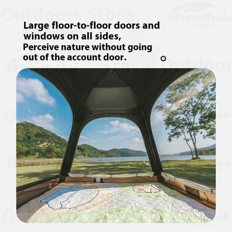 Naturehike ANGO PLUS Automatic Tent Upgraded Portable Lightweight 3-4 Persons Quick Opening Tent Camping Park Canopy Tent Integrated Tent Waterproof