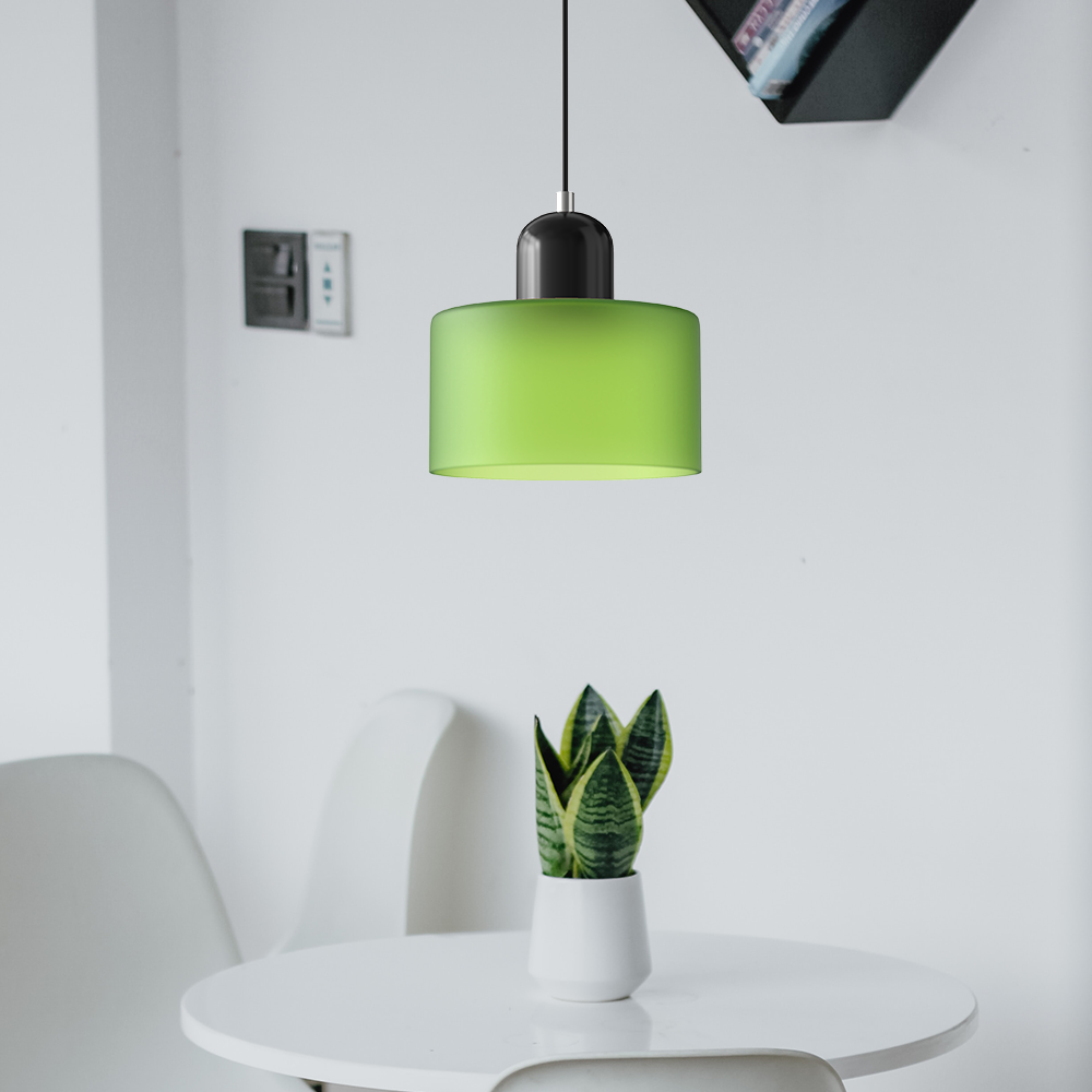Bauhaus Glass E27 Pendant Light for Kitchen