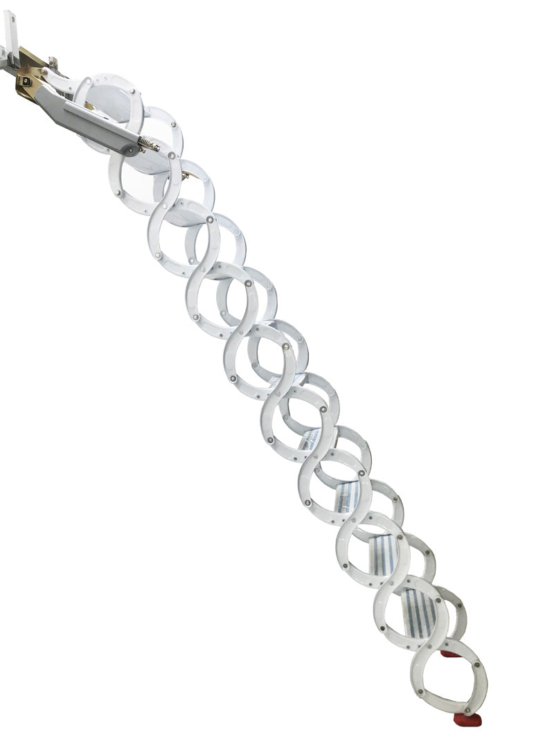 White Wall Mounted Loft Wall Ladder