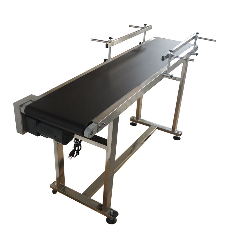 110V 1.5m PVC Conveyor Double Guardrail 30cm