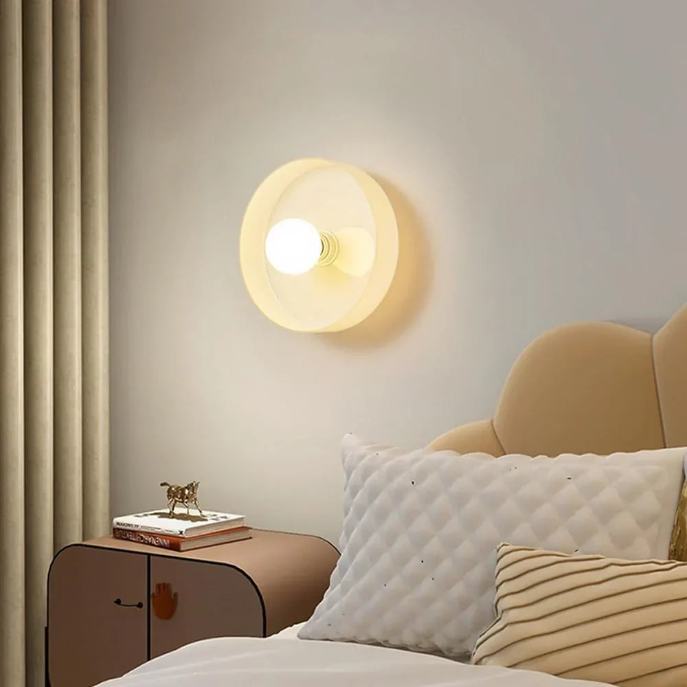 Scandinavian Glass Disc Ceiling Light With Flush Mount Design