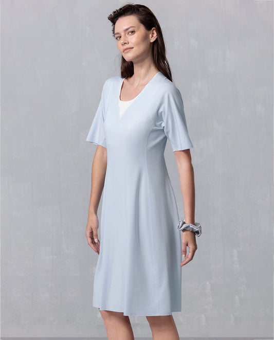 Aimer Pullover Short-Sleeved Nightgown With Cups