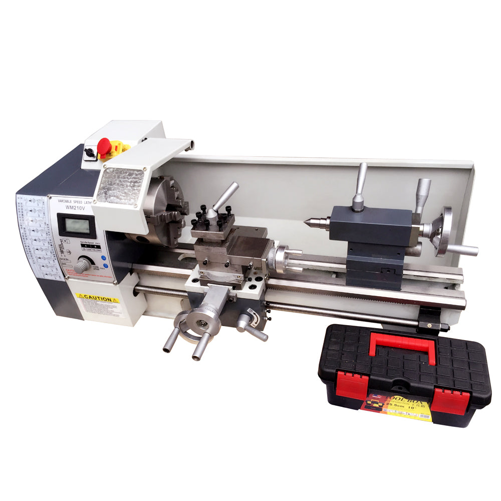 WM210V Inch Precision Metal Bench Lathe 900W