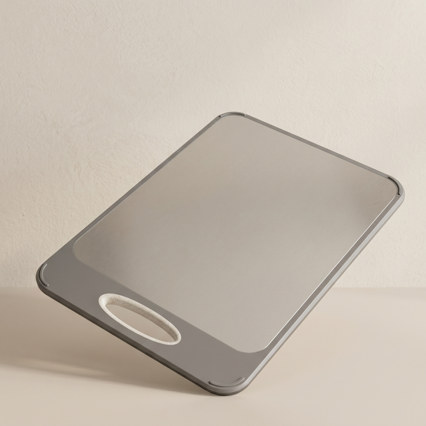 Cutting Board with Non Slip Handle Smooth Hygienic Surface