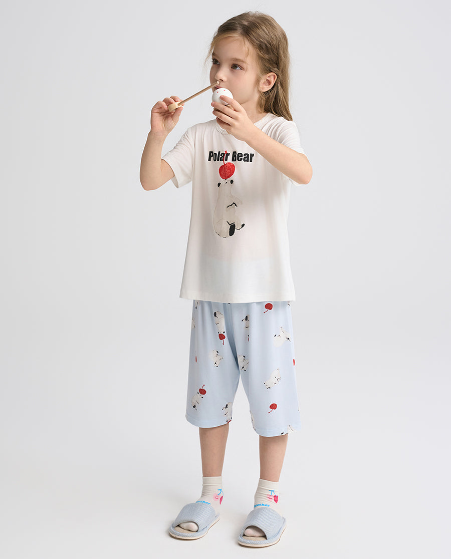Aimer Kids Modal Pajama Set for Girls