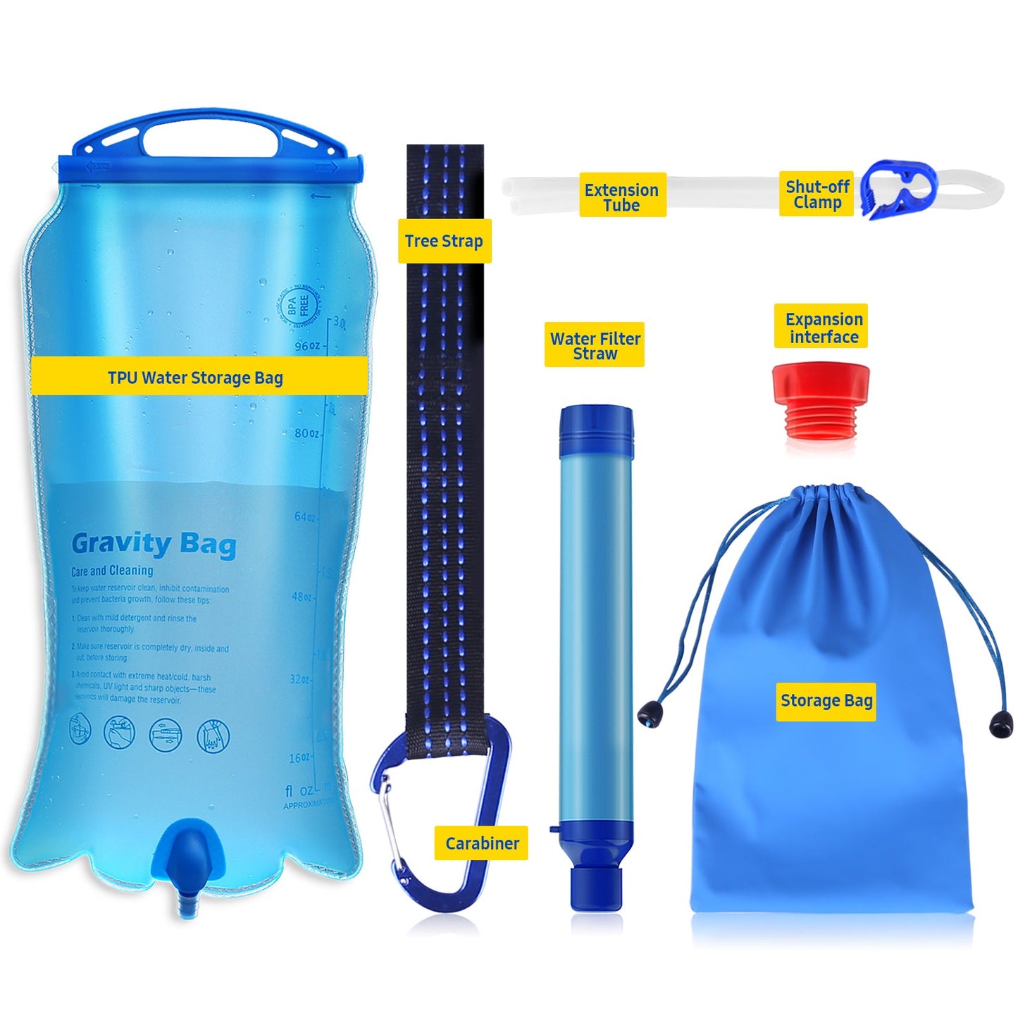 Gravity Water Filter System 3.0L