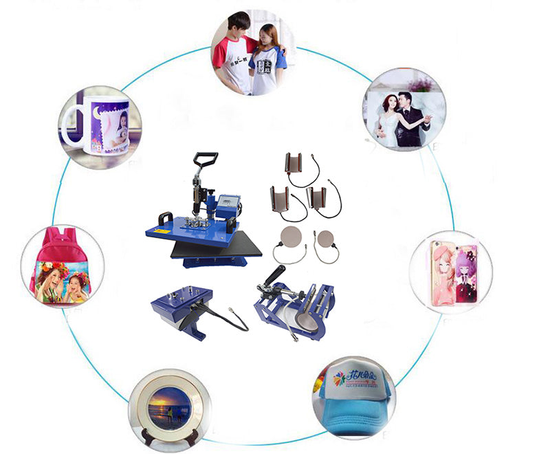 8in1 Multifunctional Heat Press Machine
