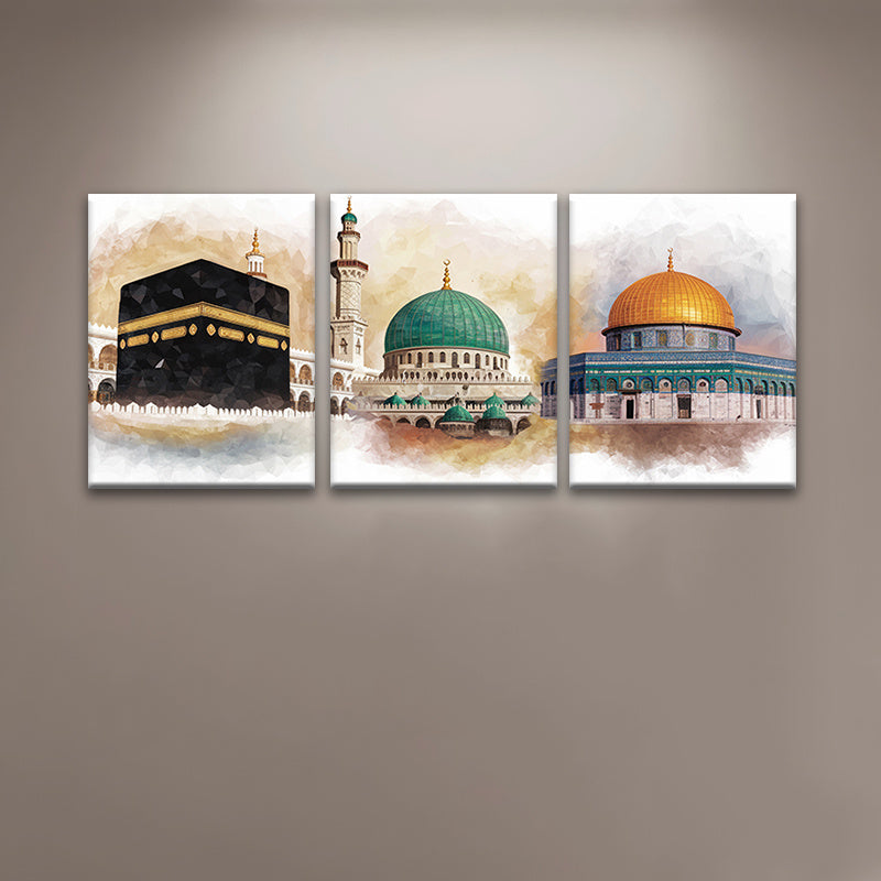 Religious Architecture Triptych- HMT24RR