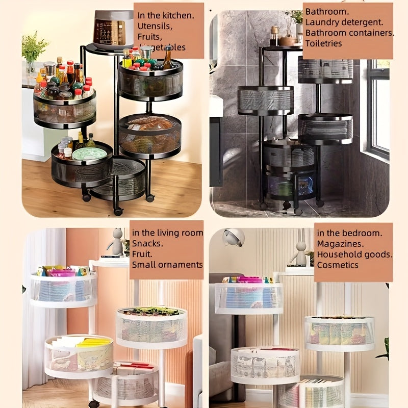 Rotating Multi-Tiered Storage Rack- HMT15SR