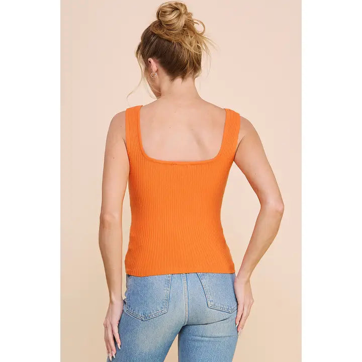 Amira Gauge Square Neck Tank