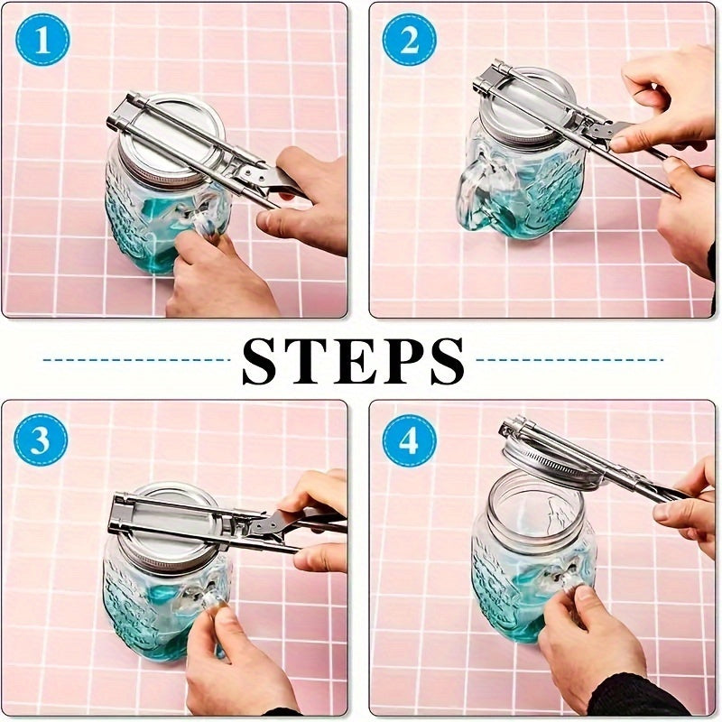 Stainless Steel Jar Opener, Adjustable Easy Grip Lid Remover – TJR8V2D