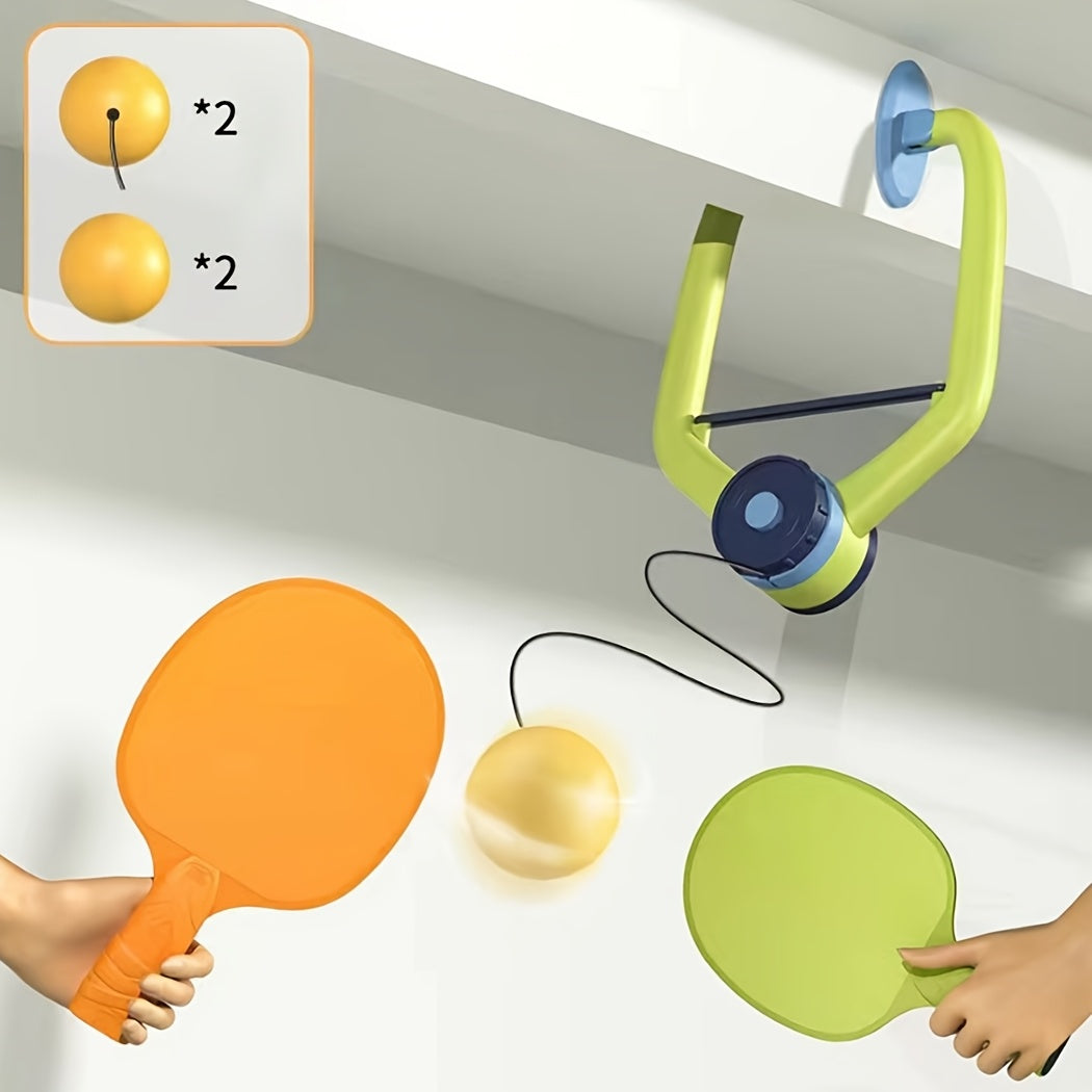 6pcs Hanging Ping Pong Ball Trainer for Indoor Exercise TJR9B4X