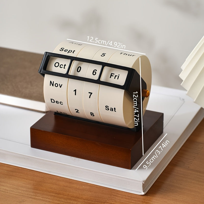 Retro Wooden Desk Calendar- HMT24WC