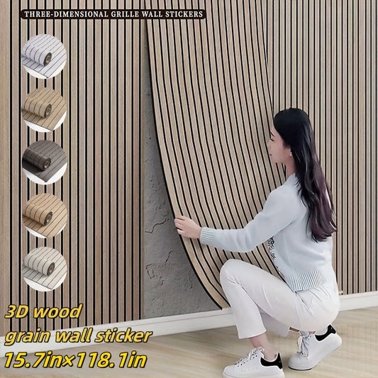 3D Wood Grain SelfAdhesive Wallpaper Roll-YUIL