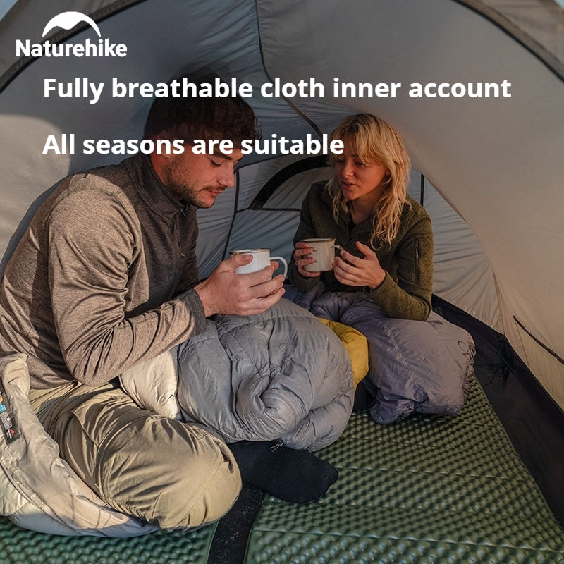 Naturehike OPALUS Series UL Tunnel Type Tent 2-3 Person 4 Season Large Ultralight Hiking Backpacking Outdoor Camping Waterproof 15D 20D Nylon Silicone Tear Resistant Material