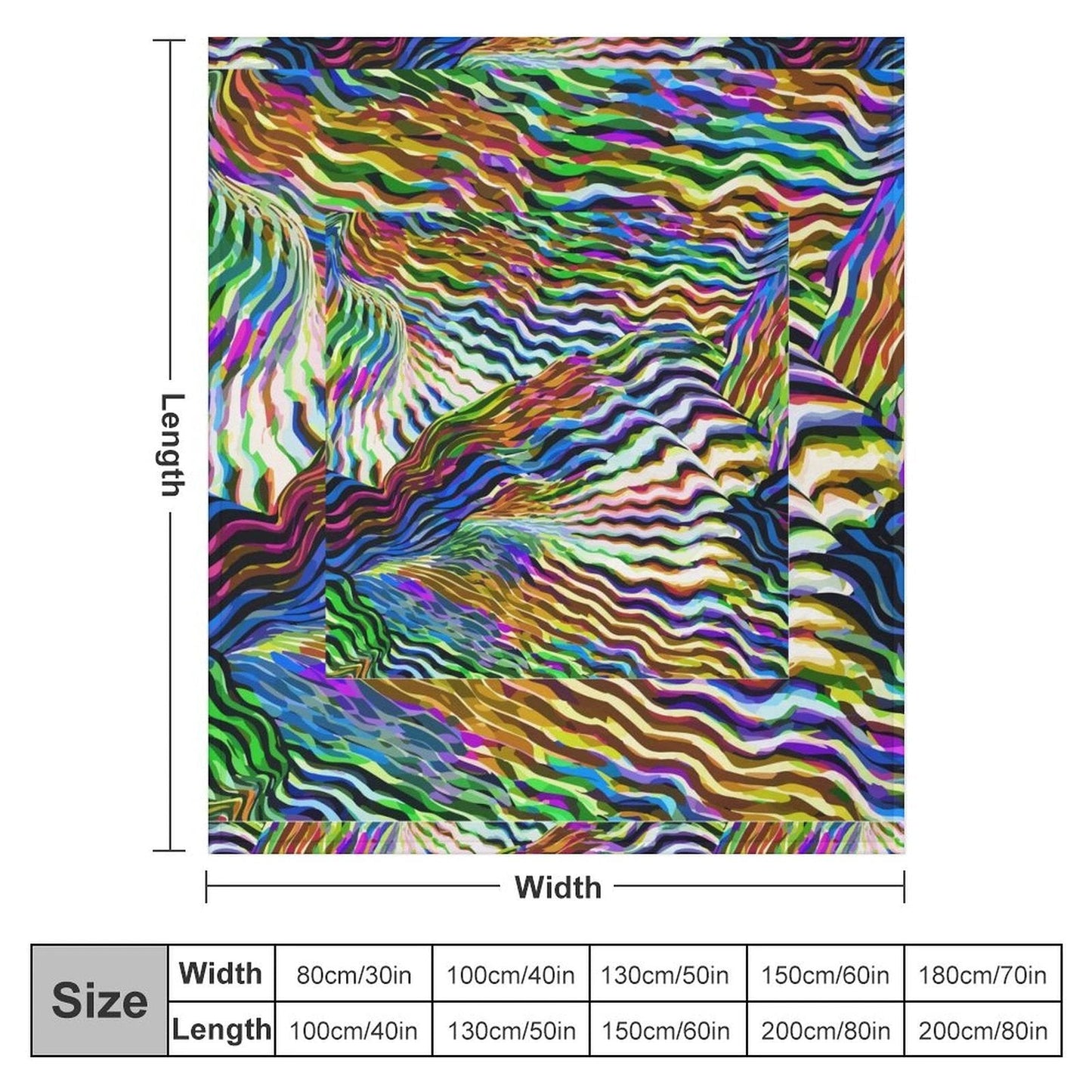 Lightning Complex Abstract Art Flannel Blanket 70x80 Cozy Mindful Comfort With Sustainable Warmth